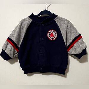 BOSTON RED SOX Snap Cotton Jacket MLB Baseball Infant 3-6mo Genuine Merchandise